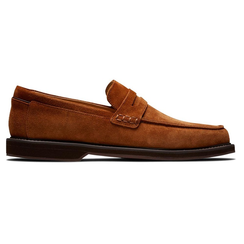FootJoy Suede Loafer Casual Shoes Taupe – 24 Men Medium 7