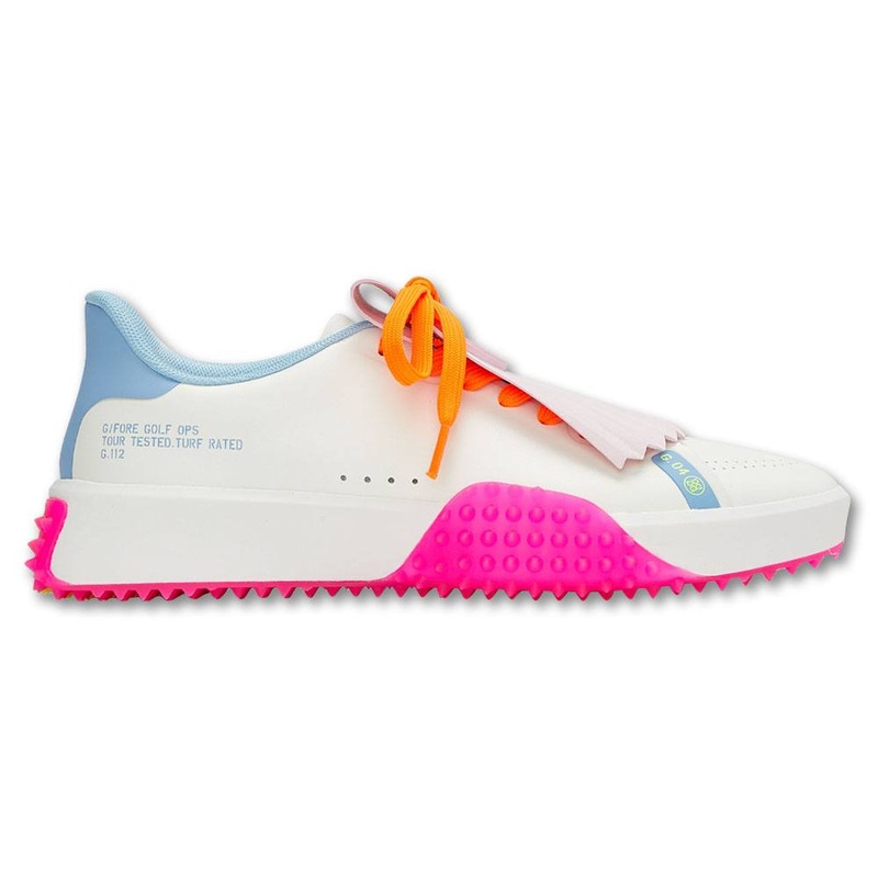 Gfore G.112 P.U. Leather Kiltie Spikeless Golf Shoes Snow/Knockout – SP24 Women Medium 5.5