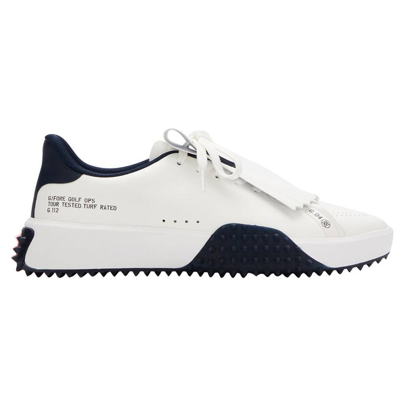Gfore G.112 P.U. Leather Kiltie Spikeless Golf Shoes Snow/Twilight – SP24 Women Medium 5.5