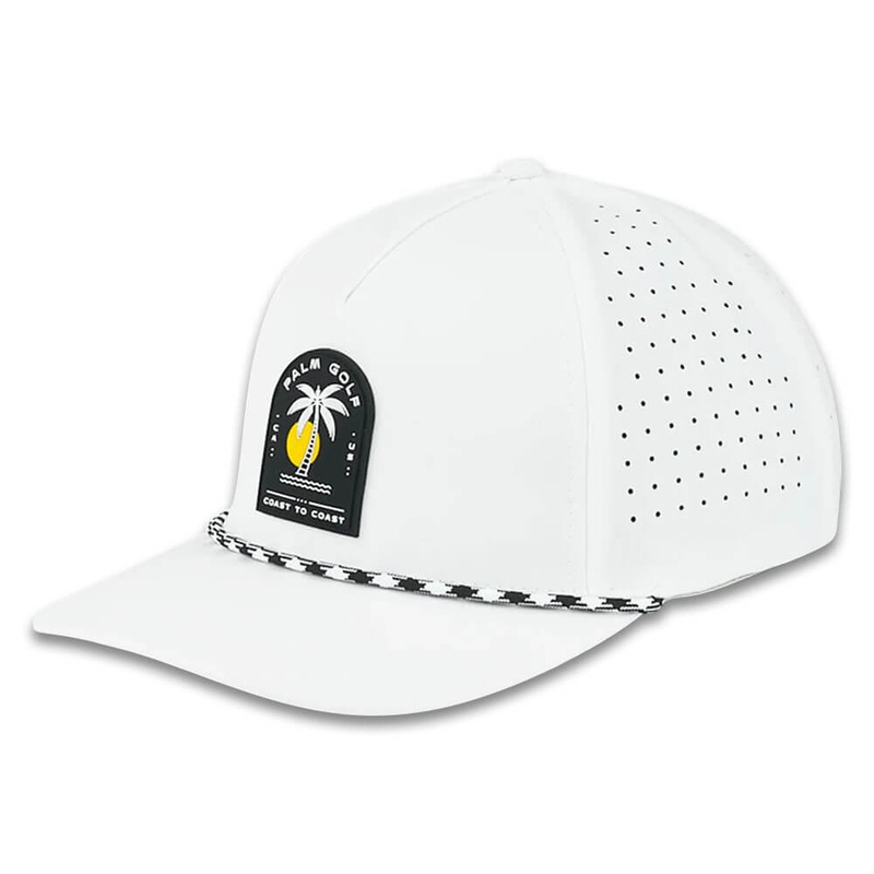 Palm Golf Coast to Coast Snapback Golf Cap White – SS24 Men One Size Fits All