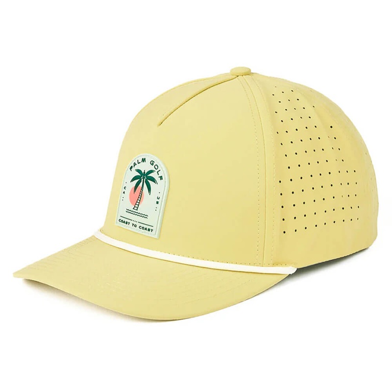 Palm Golf Coast to Coast Snapback Golf Cap Yellow – SS24 Men One Size Fits All