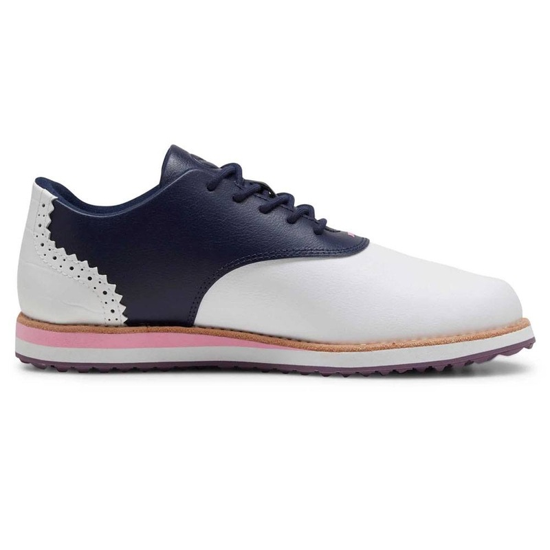 PUMA Avant Spikeless Golf Shoes White/Deep Navy – 24 Women Medium 5.5