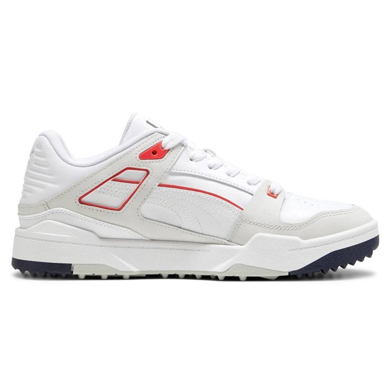 PUMA Slipstream G Spikeless Golf Shoes White/Deep Navy – 24 Men Medium 7