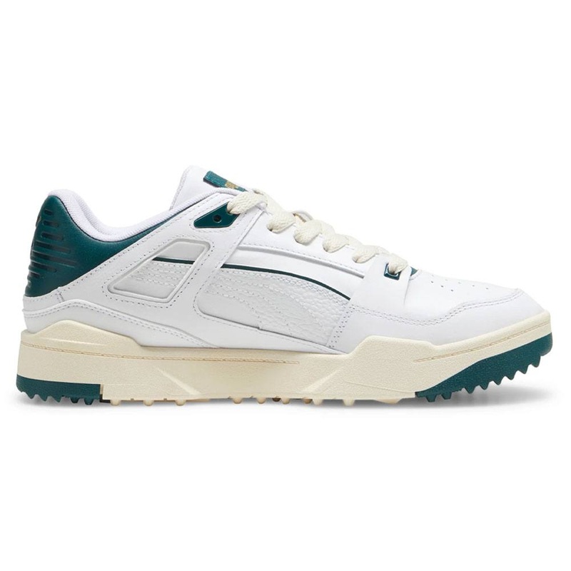 PUMA Slipstream G Spikeless Golf Shoes White/Varsity Green – 24 Men Medium 7