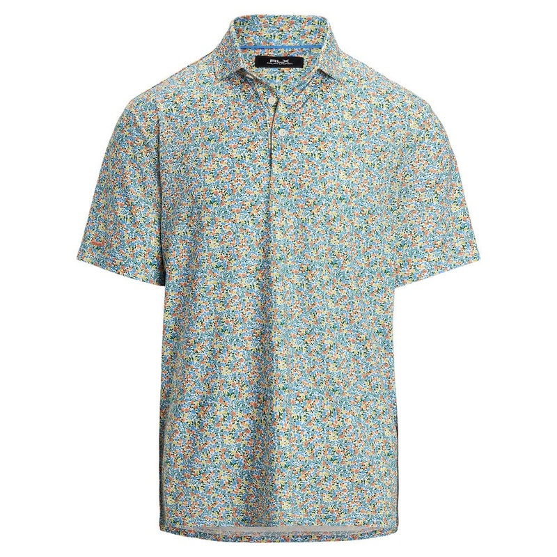 Ralph Lauren Classic Fit Performance Lightweight Airflow Golf Polo Peach Tree Multi – SP25 Men Small