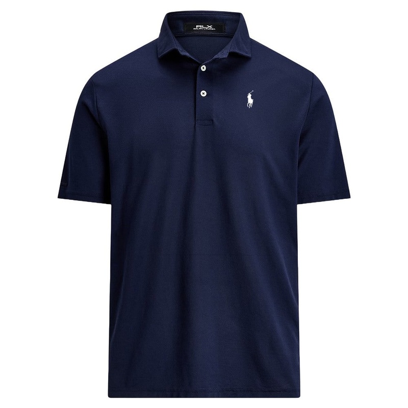 Ralph Lauren Tour Pique w/Estate Collar Golf Polo Refined Navy – SP25 Men Small