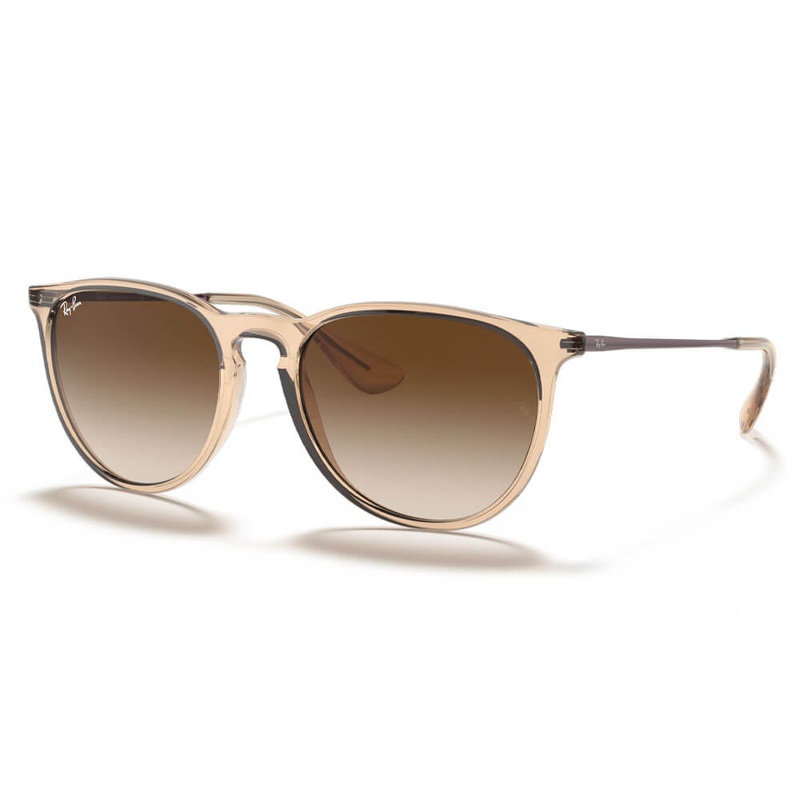 Ray-Ban Erika Color Mix Sunglasses Polished Transparent Brown Brown Gradient