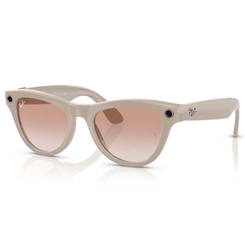 Ray-Ban Meta Skyler Sunglasses Shiny Black Clear/Amethyst Transitions