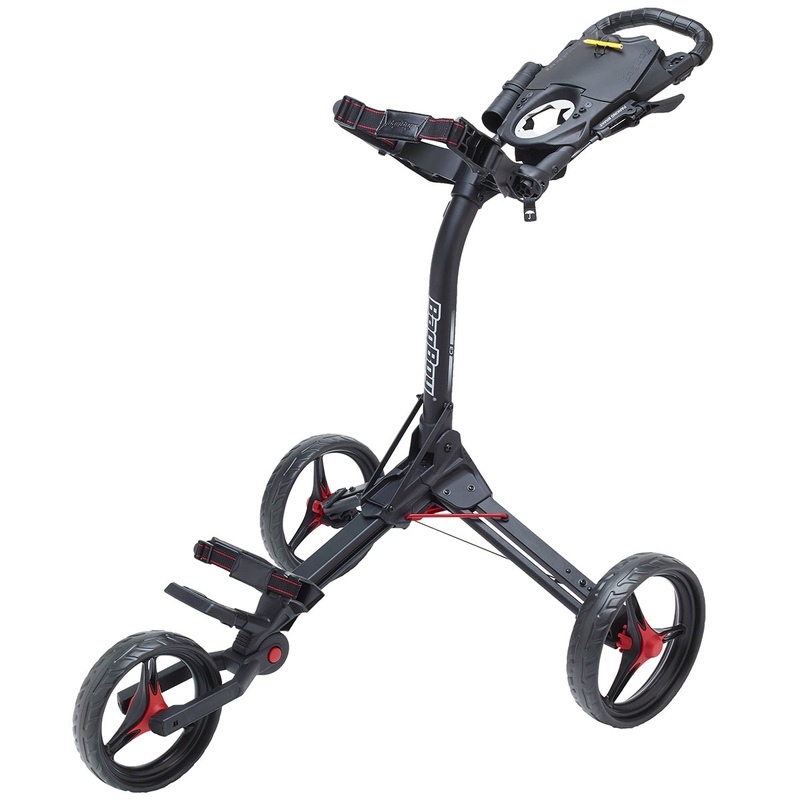 Bag Boy Compact 3 Push Cart – 23 Battleship Gray/Orange