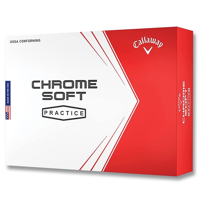 Callaway Chrome Soft Retail Practice Golf Balls 1 Dozen White