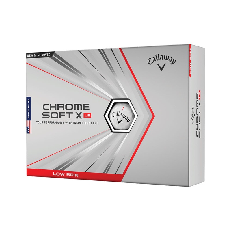 Callaway Chrome Soft X LS Golf Balls (Prior Generation) 1 Dozen White
