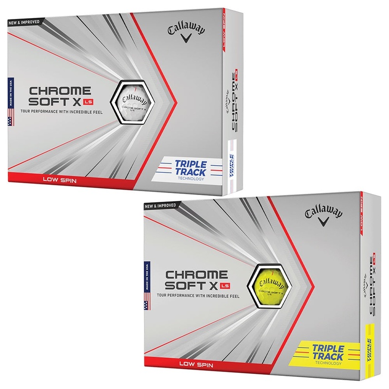 Callaway Chrome Soft X LS Triple Track Golf Balls (Prior Generation) 1 Dozen White