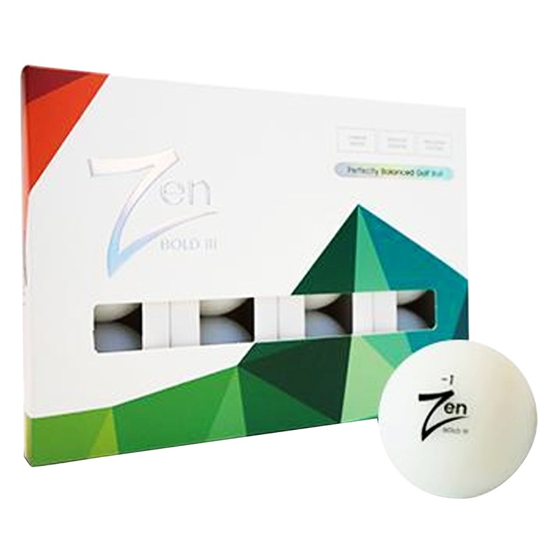 DuoTrac Zen Bold 3 Golf Balls 1 Dozen White