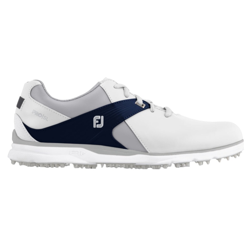 FootJoy Pro SL Spikeless Golf Shoes 2021 Women White/Navy/Gray Medium 5