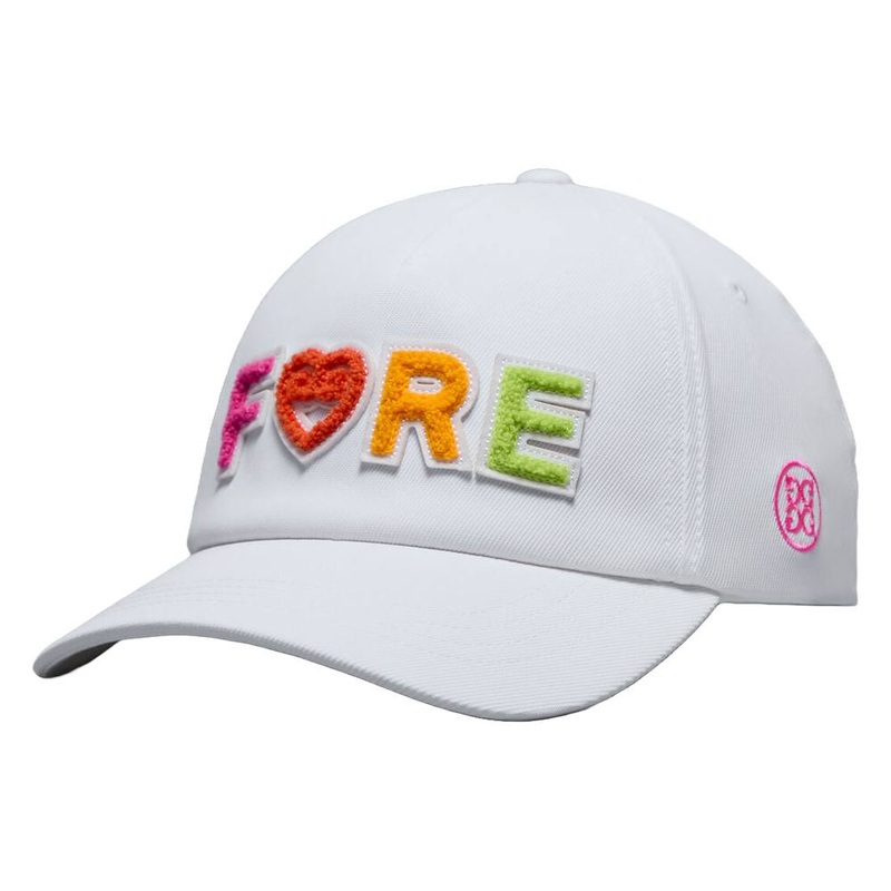 Gfore Chenille Fore Relaxed Golf Cap Snow – SP25 Women One Size Fits All