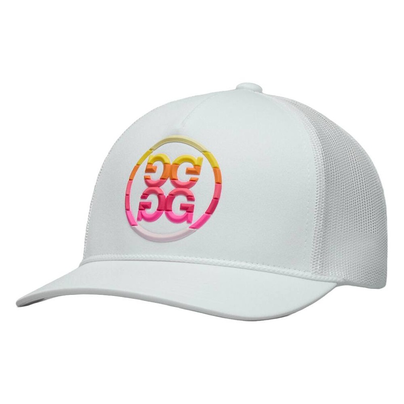 Gfore Gradient Circle G’s Cotton Twill Trucker Golf Cap Snow – SP25 Women One Size Fits All