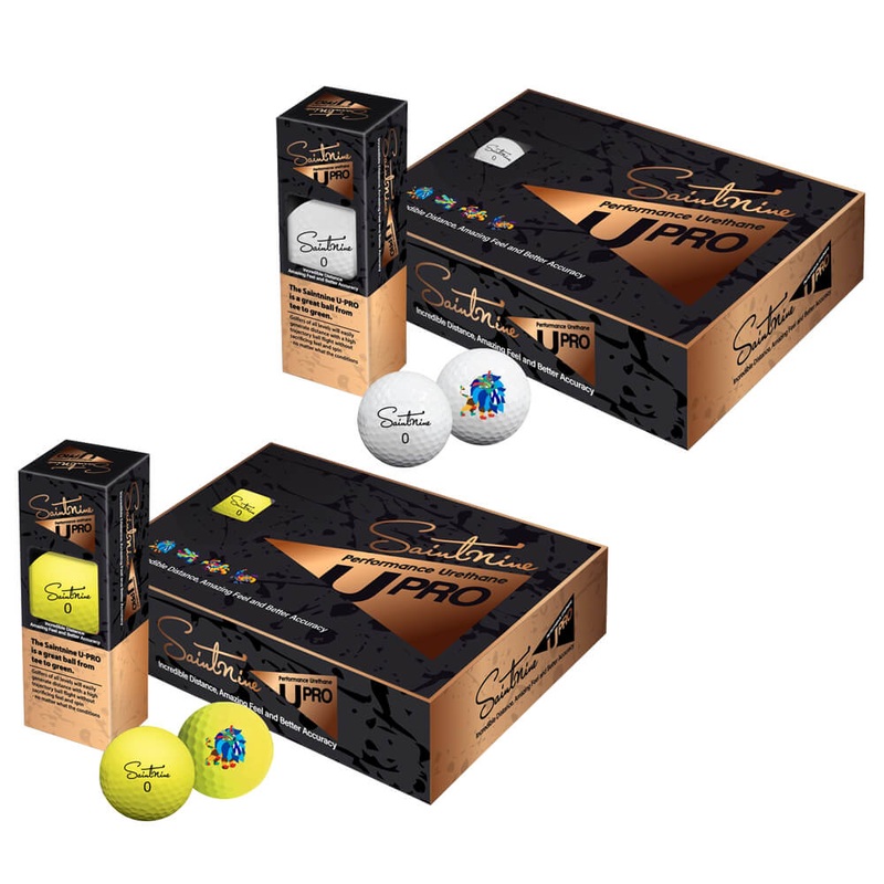 Saintnine U-Pro Golf Balls 1 Dozen White with Mental Mate