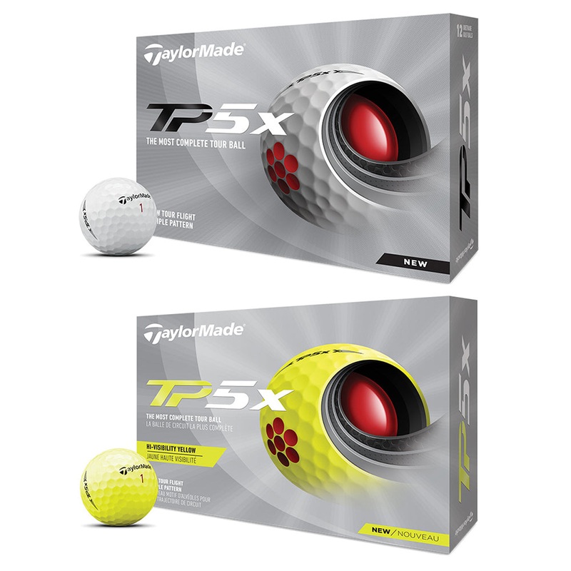 TaylorMade TP5x Golf Balls (Prior Generation) 1 Dozen White