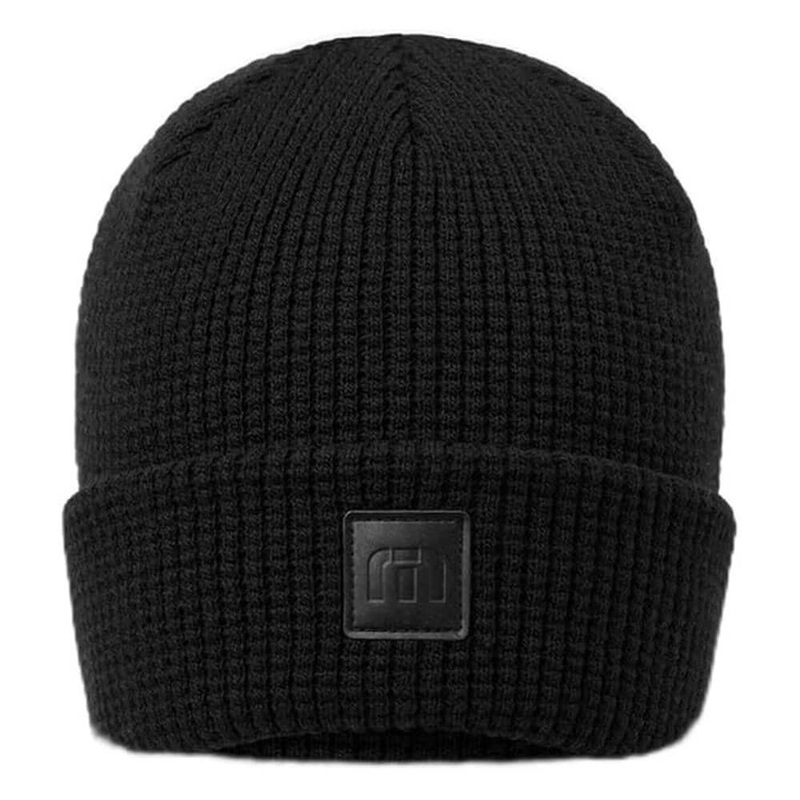 TravisMathew Cloud Waffle Golf Beanie Black – FW24 Men One Size Fits All