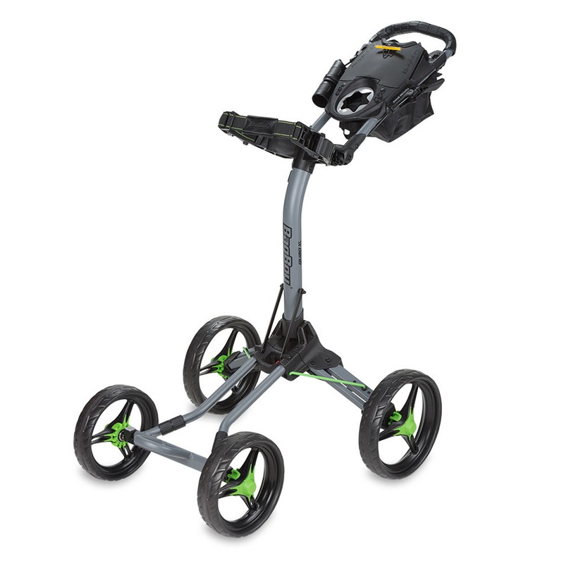 Bag Boy Quad XL Push Cart – 19 Battleship Gray/Lime