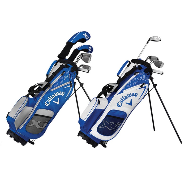 Callaway XJ Junior Level 1 Full Set – 18 Boys Right 4 Clubs + 1 Stand Bag Blue