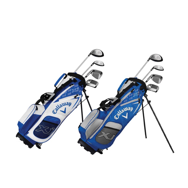 Callaway XJ Junior Level 2 Full Set – 18 Boys Right 6 Clubs + 1 Stand Bag Blue