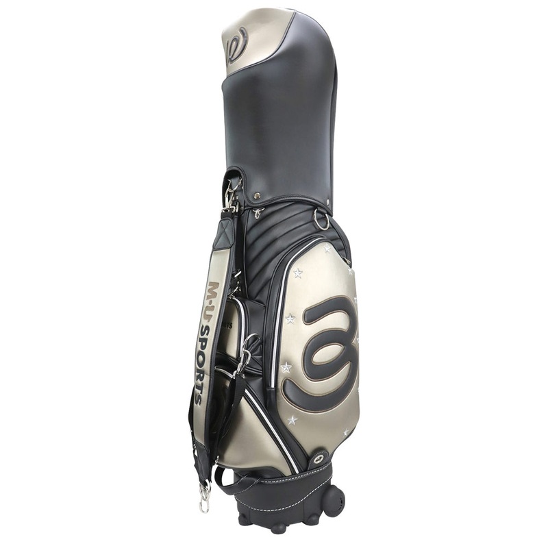 MU Sports 703W7151 Wheel Caddie Bag 2021 Gold
