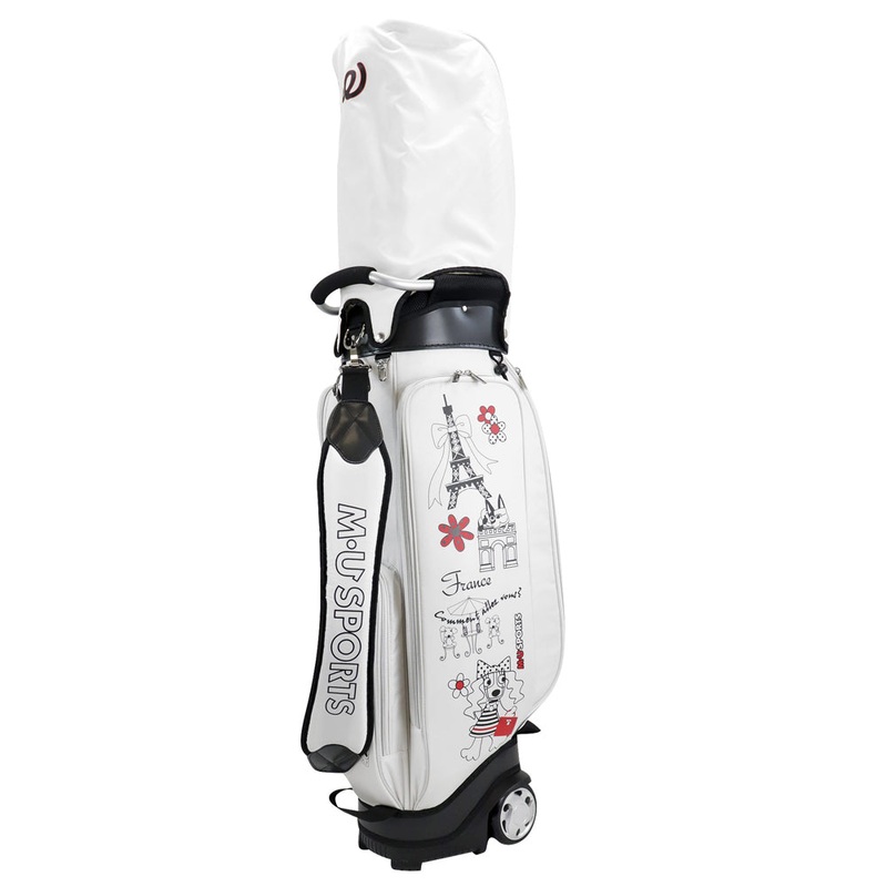MU Sports 703W7153 Light Weight Caddie Bag 2021 Ivory