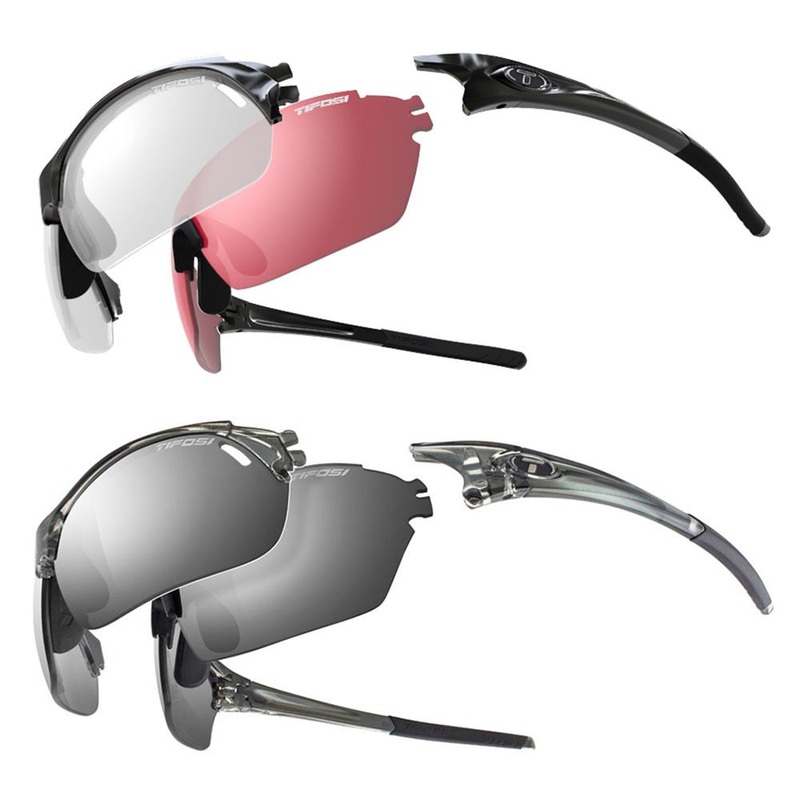 Tifosi Launch HS Pro Golf Sunglasses Crystal Smoke Light Night/SMK Foto/Smoke