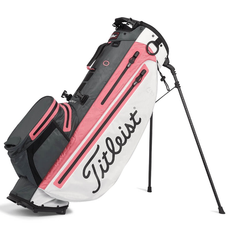 Titleist Players 4 Plus StaDry Stand Bag (Prior Generation) – 21 Black/Black/Red