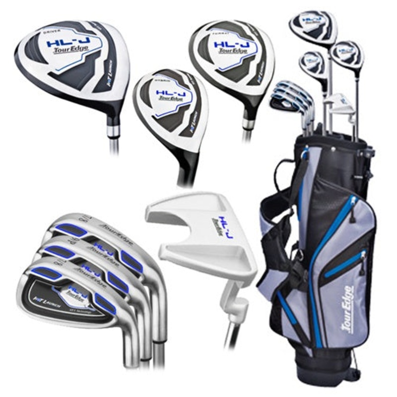 Tour Edge HL-Junior 7-Piece Full Set (Ages 11-14) – 24 Boys Right 7 Clubs + 1 Stand Bag Royal Blue