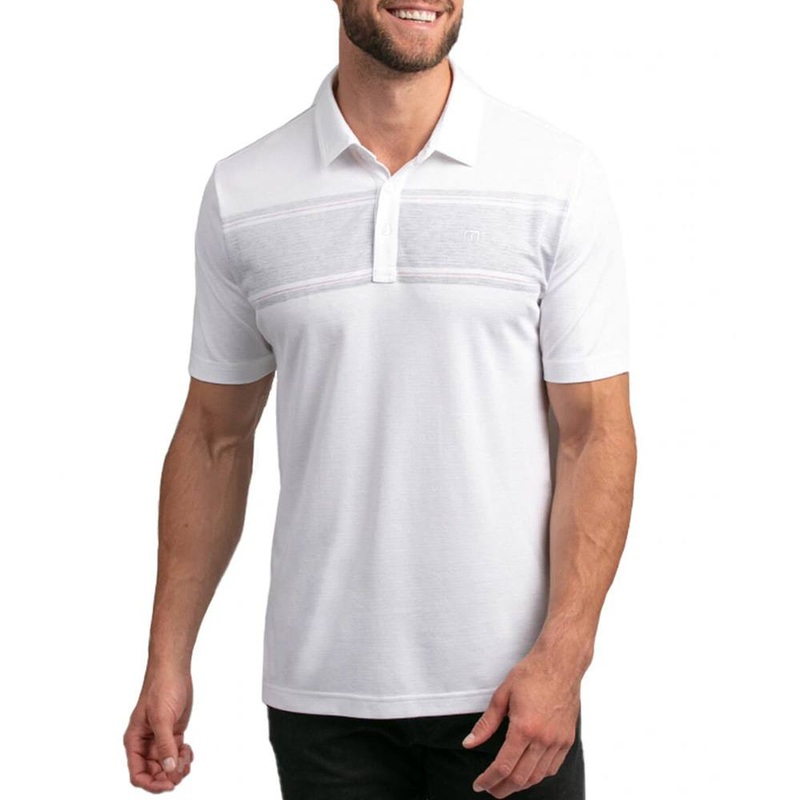 TravisMathew Night Life Golf Polo 2021 White Medium