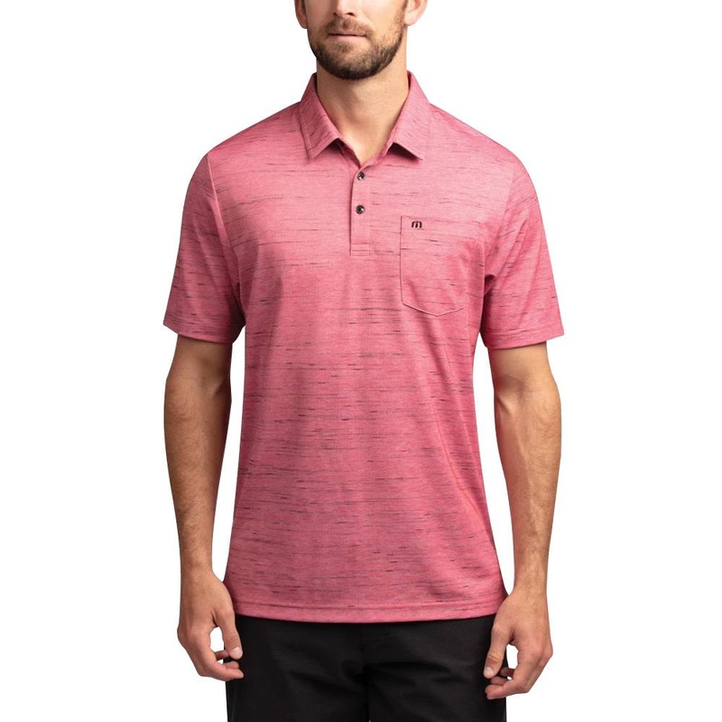 TravisMathew Tender Hooligan Golf Polo 2021 Heather Scooter Medium