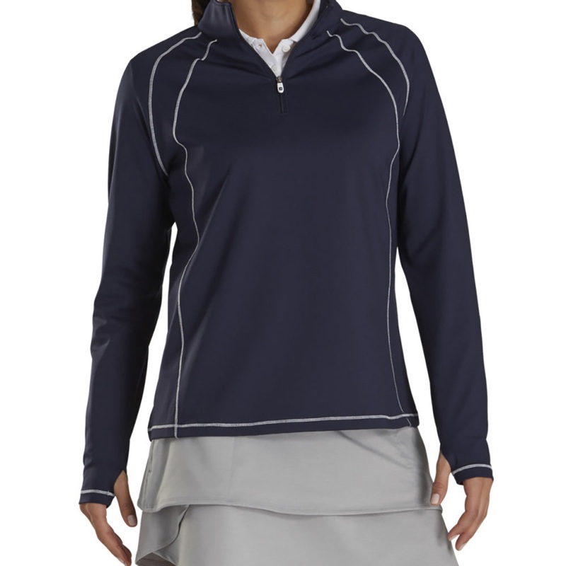 FootJoy 1/4 Zip Jersey Midlayer Golf Pullover Navy – 20 Women X-Small