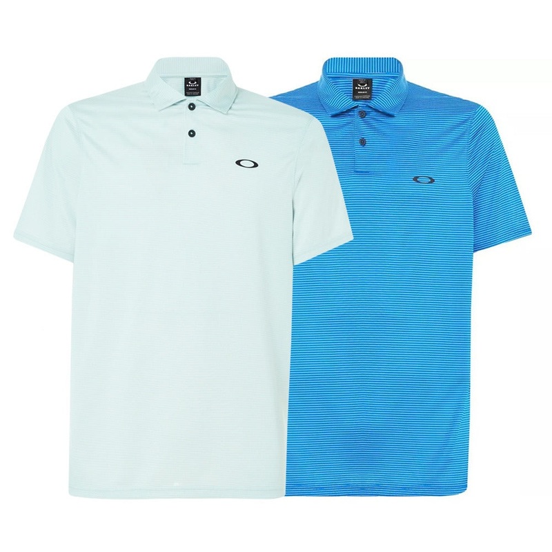 Oakley Blended Stripe Golf Polo 2021 Ozone Small