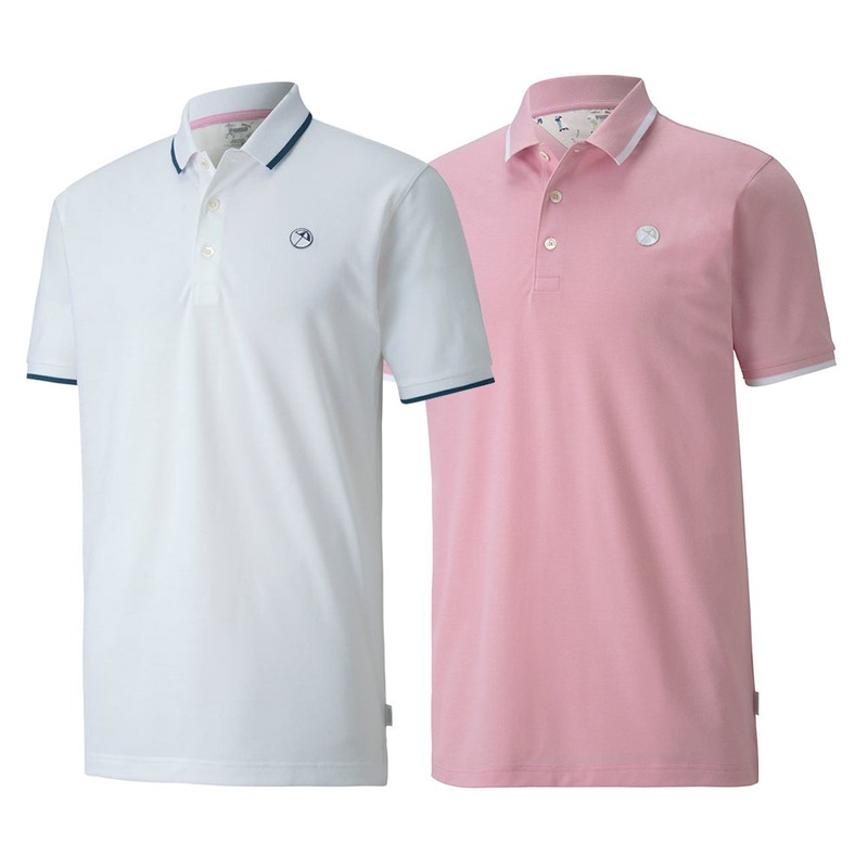 PUMA Signature Tipped Golf Polo 2021 Bright White Small