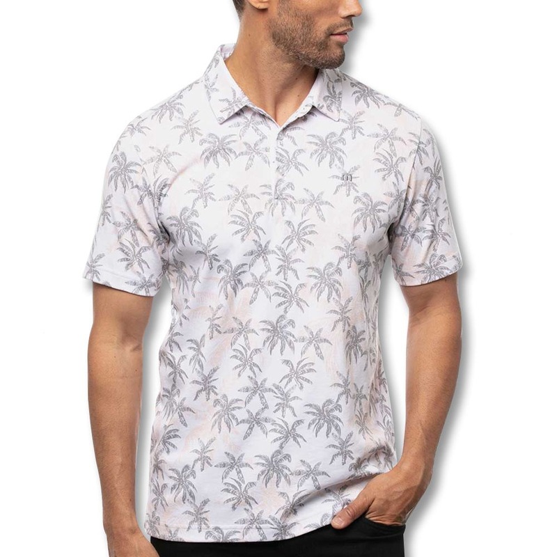 TravisMathew Barge Right In Golf Polo 2021 White Medium