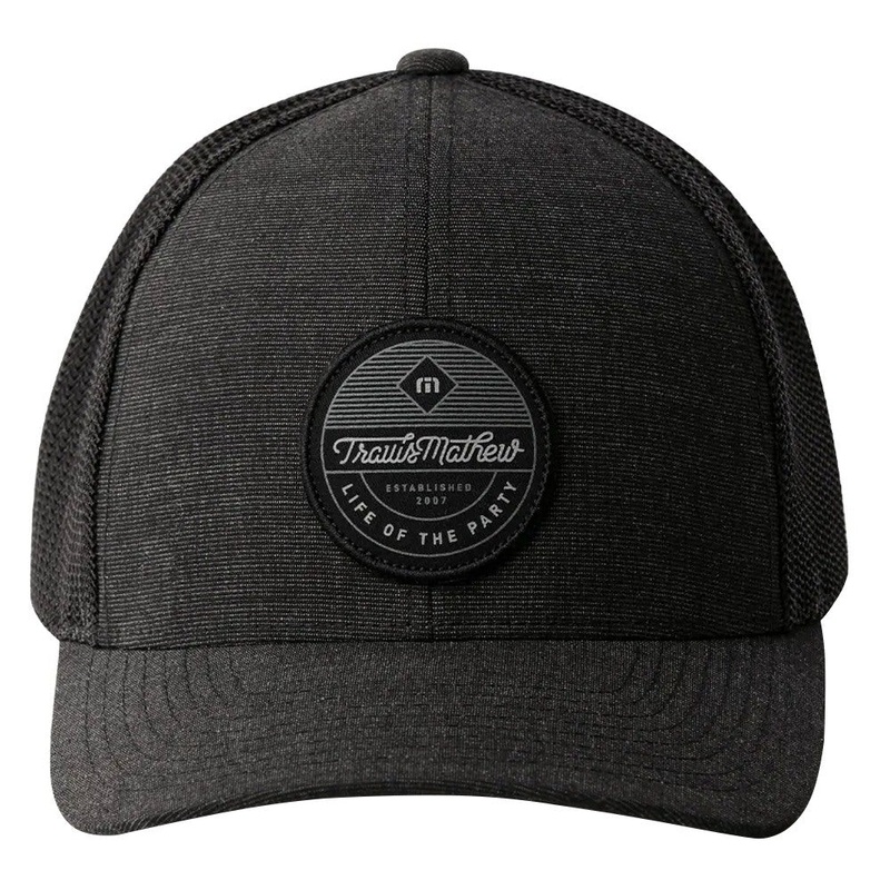 TravisMathew Brew It Up Golf Cap 2021 Heather Black Small/Medium