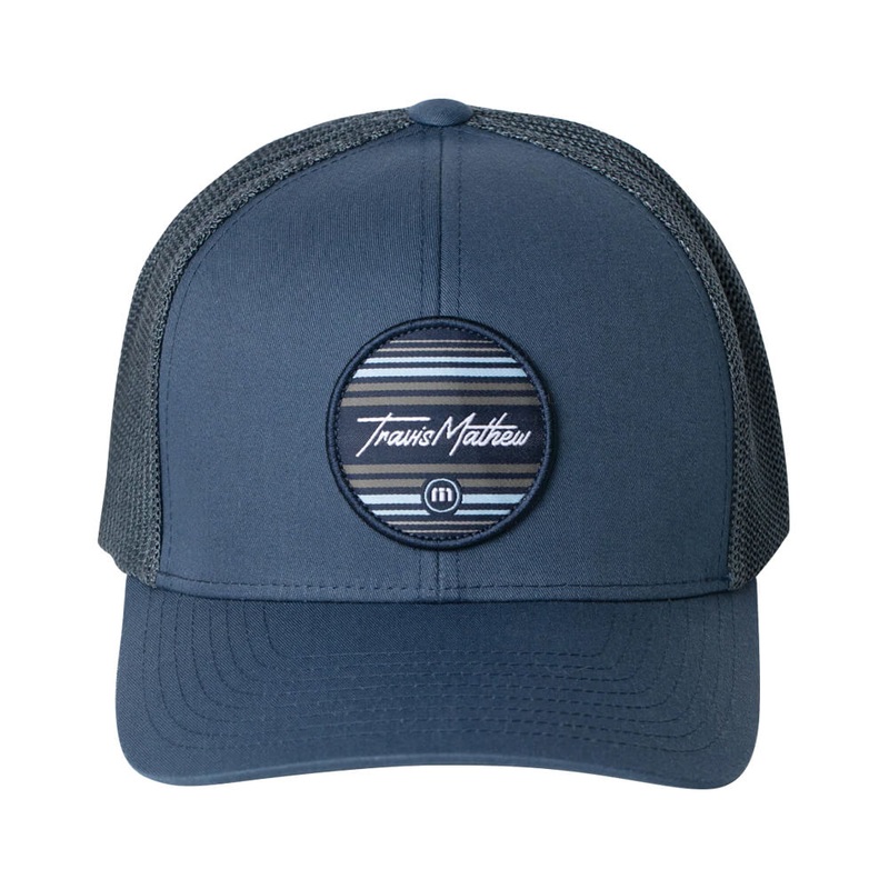 TravisMathew Coastal Social Flexback Golf Cap 2021 Sargasso Sea Small/Medium