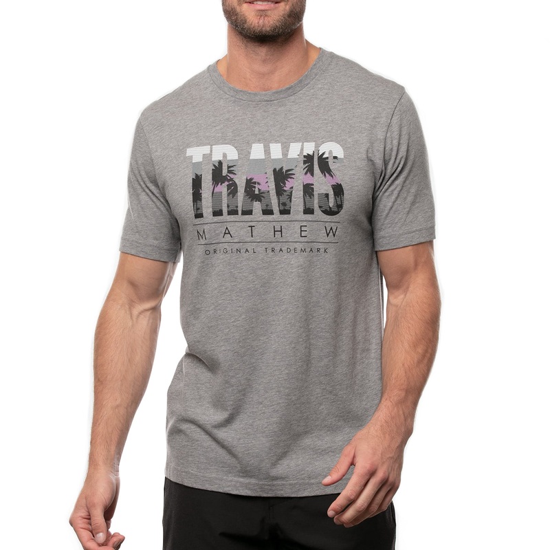 TravisMathew Cut The Foam Golf T-Shirt 2021 Heather Grey Small