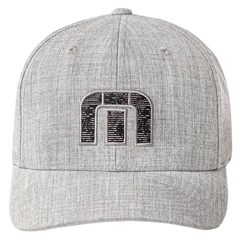 TravisMathew Fine and Sandy Golf Cap 2021 Heather Gray Small/Medium