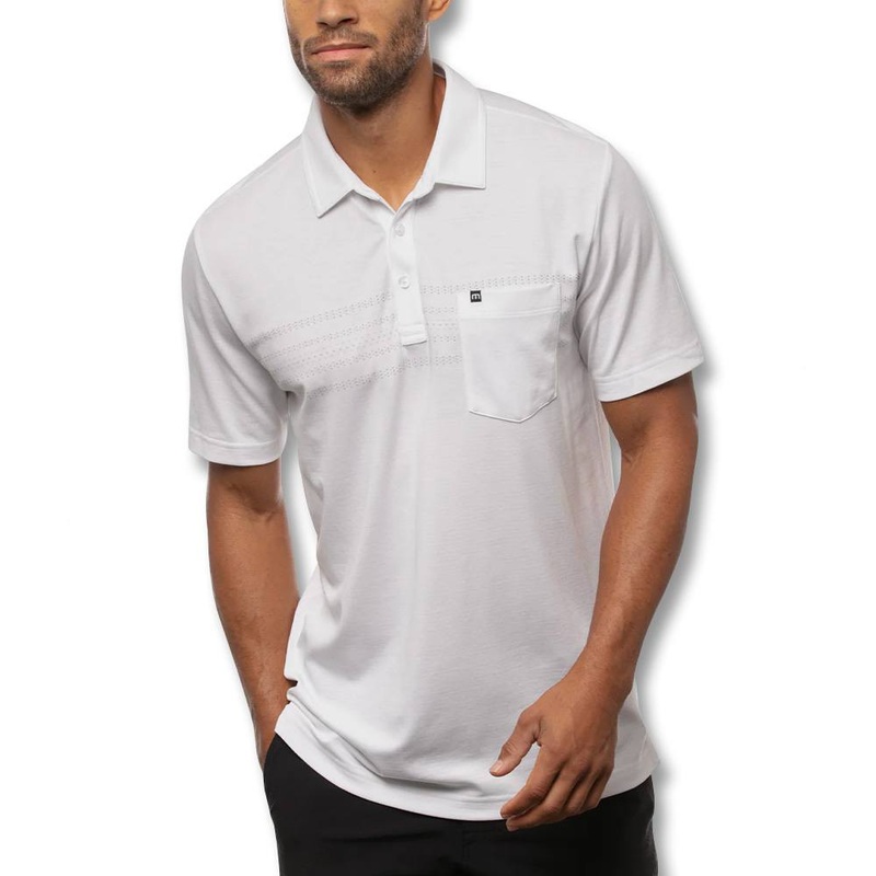 TravisMathew Good Life Golf Polo 2021 White Small