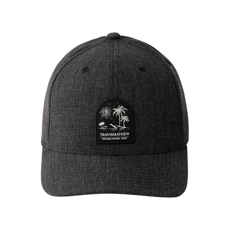 TravisMathew Lenox Snapback Golf Cap 2021 Heather Black One Size Fits All