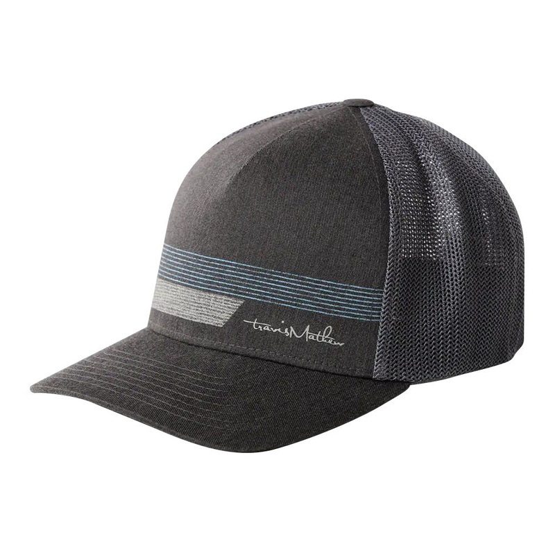 TravisMathew Main Sail Golf Caps 2021 Heather Gray Pinstripe Small/Medium