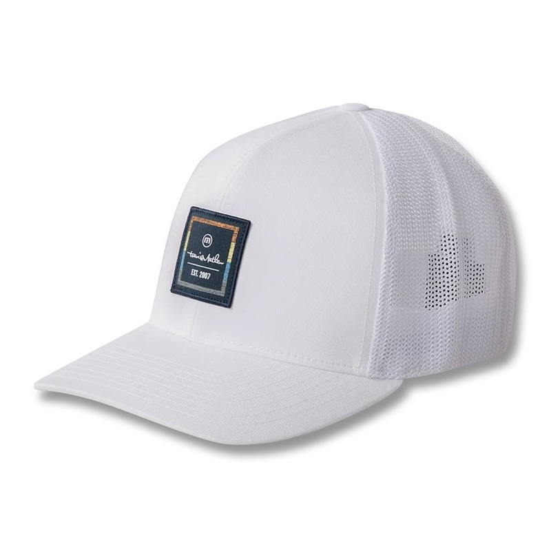 TravisMathew Shot For Shot Golf Caps 2021 White Small/Medium