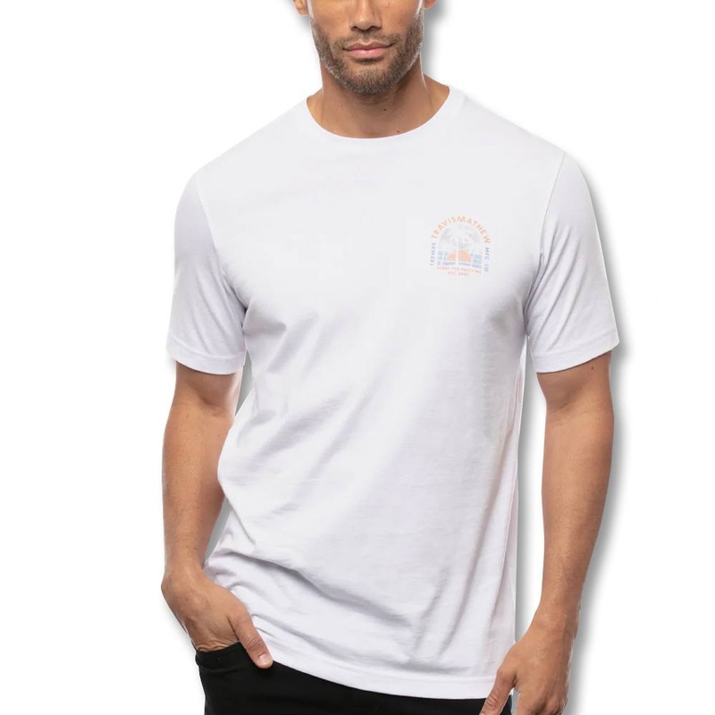 TravisMathew Superyacht Golf T-Shirt 2021 White Small