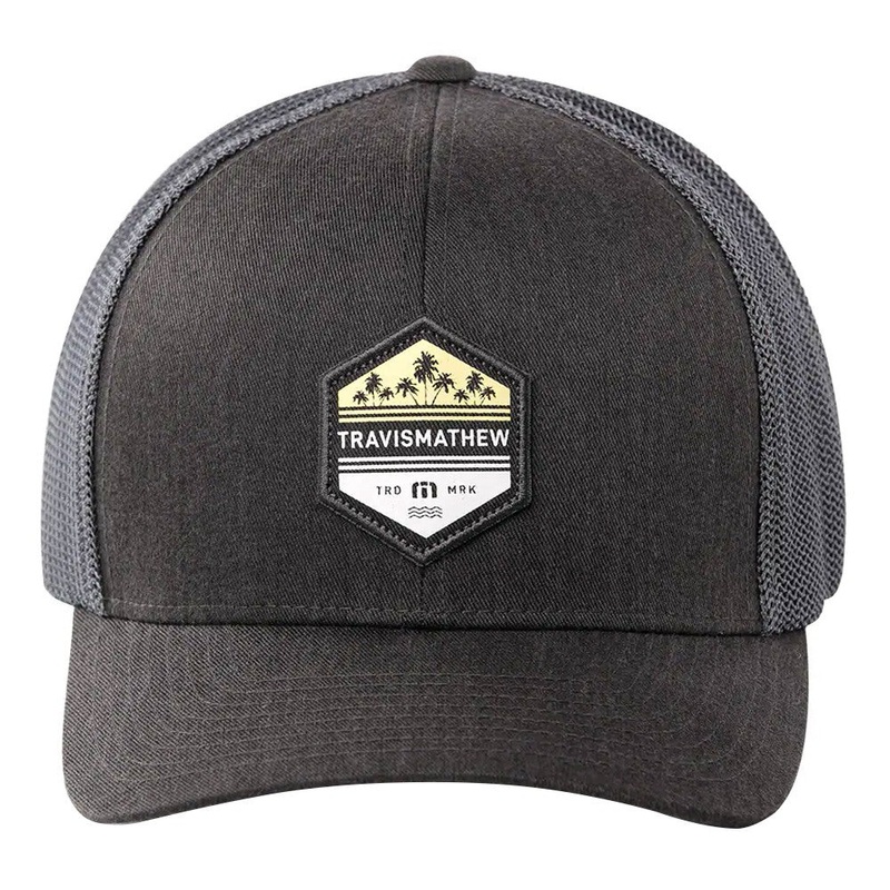 TravisMathew Time To Rum Golf Cap Heather Gray Pinstripe – 21 Men Small/Medium