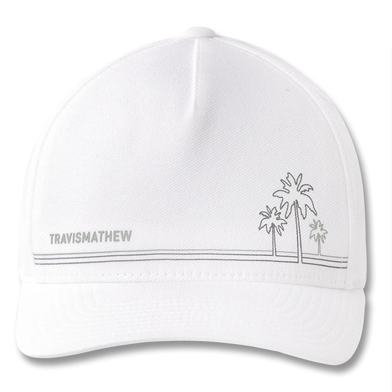 TravisMathew Wine Mixer Golf Cap 2021 White One Size Fits All