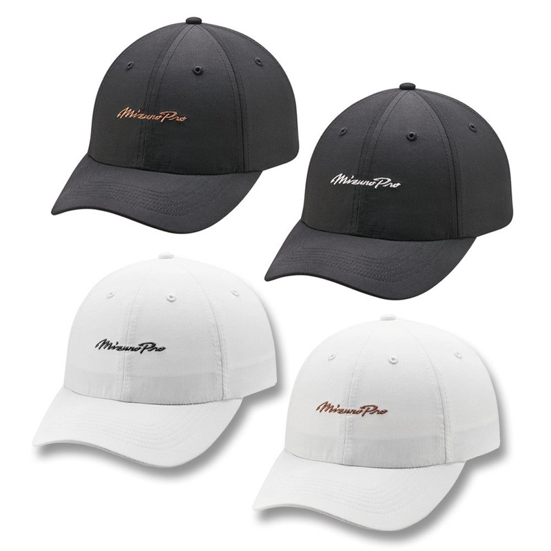Mizuno Pro Script Golf Hat 2022 White/Copper One Size Fits All