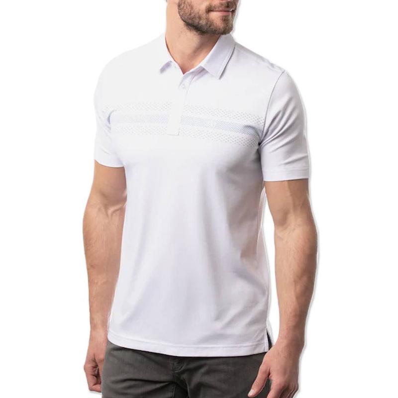 TravisMathew Chromatic Golf Polo 2021 White Small